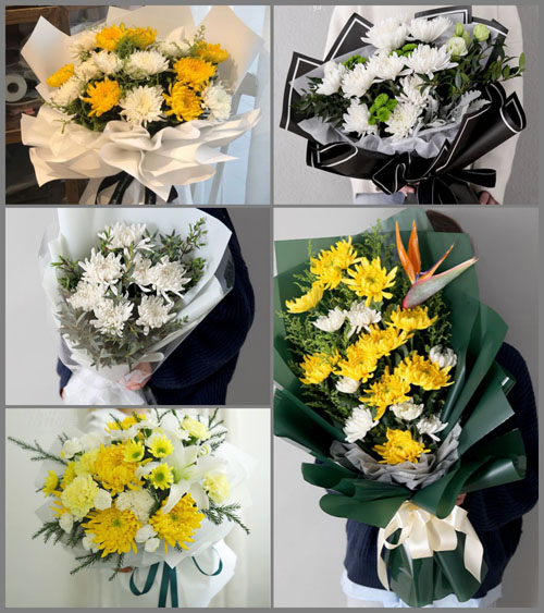 福建莆田秀屿区月塘镇西园村白事花束代送